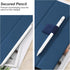 Fintie 4 Pack Pen Loop Holder for Apple Pencil Pro, Elastic Adhesive Leather Sleeve for Stylus Pens, Navy