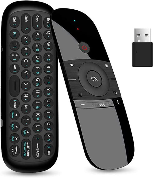 WeChip W1 Universal TV Remote Air Mouse, Wireless Keyboard Fly Mouse for Android TV Box/PC/Smart TV/Projector (w1)