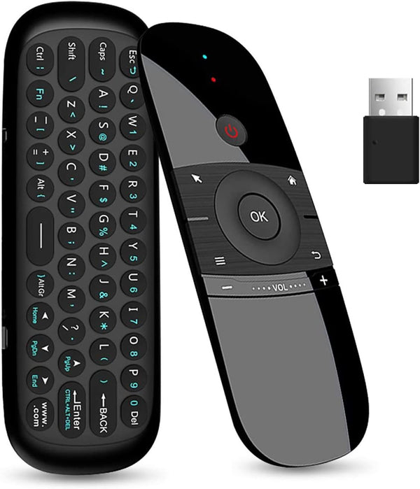 WeChip W1 Universal TV Remote Air Mouse, Wireless Keyboard Fly Mouse for Android TV Box/PC/Smart TV/Projector (w1)