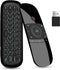 WeChip W1 Universal TV Remote Air Mouse, Wireless Keyboard Fly Mouse for Android TV Box/PC/Smart TV/Projector (w1)
