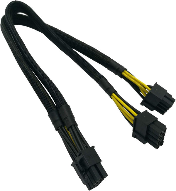 COMeap GPU Power Cable for Dell PowerEdge R720/R720XD/R730, CPU 8 Pin Male to Dual 8 Pin PCIe Power Adapter