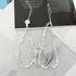 White Mobile Phone Lanyard, Universal Phone Chain with Black Bow and White Pearl Beads, Anti-Lost Strap