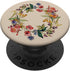 PopSockets Standard PopGrip Cute Summer Wildflowers Wreath Design Floral on Beige
