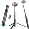 Victiv 68" Phone Tripod & Selfie Stick with Remote and Fill Light, Auto