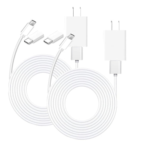 10ft 2-Pack Power Adapter Plug 9V Charger for Arlo Pro and Arlo Pro 2, Q,GO 1, Arlo Essential Spotlight/XL/XL 2nd Gen/Essential 2nd Generation,Blink Outdoor 3 4 (4th Gen) Camera Charging Cord Cable