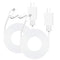 10ft 2-Pack Power Adapter Plug 9V Charger for Arlo Pro and Arlo Pro 2, Q,GO 1, Arlo Essential Spotlight/XL/XL 2nd Gen/Essential 2nd Generation,Blink Outdoor 3 4 (4th Gen) Camera Charging Cord Cable