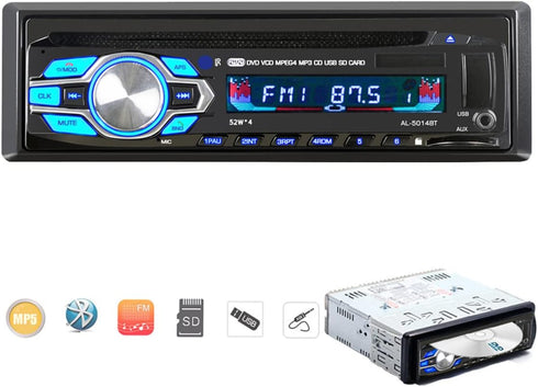 Eaglerich 1Din 12V Car DVD CD Player Vehicle MP3 Car Stereo Handfree Call