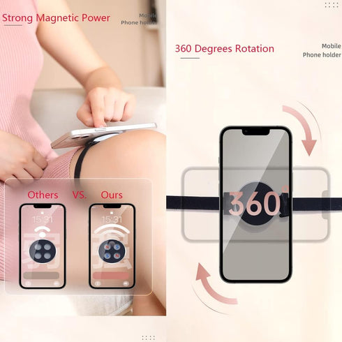 LU2000 Phone Stroller Holder for MagSafe Strong Magnets Cellphone Mount Compatible for iPhone Gym Equipment Golf