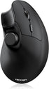TECKNET Ergonomic Mouse, Rechargeable Wireless Bluetooth Mouse (BT 5.0/5.0+2.4G), Vertical Mouse with Volume
