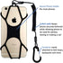 Gear Beast Universal Phone Lanyard Holder and Ring Grip, Silicone Cell Phone Lanyard Neck Strap and Phone Ring Holder