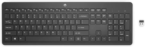 HP 230 Wireless Keyboard, Low-Profile Quiet Design, Windows & Mac OS Compatible, Shortcut Keys, Long Battery Life