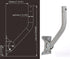 1 11/16", 17 1/4"), Heavy Duty Universal Adjustable Antenna Mount Pole(OD Length Pole Mounting Bracket for Wall Eave