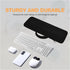 Wireless Keyboard Mouse Sleeve Travel Case for Logitech Mk345, Soft Neoprene Dust and Water Resistant Bag (Black)
