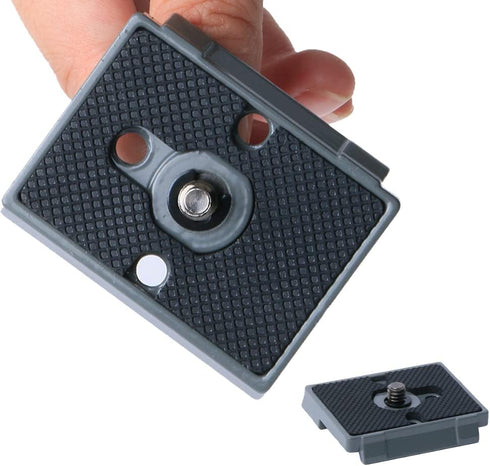 Quick Release Plate for Manfrotto 200pl-14 Rc2 Camera Tripod Head (Pack of 2) Black