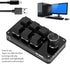 Sonew One Handed Mechanical Keyboard, Programmable with Knob, 6 Key Mini Gaming Keypad, Shortcut DIY (Black)
