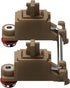 GATERON Screw in Stabilizer for 60% Mechanical Keyboard Satellite Switch 7U 6.25U 2U (Khaki)