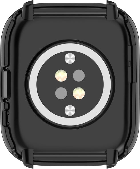 Screen Protector Compatible with Amazfit Active Cases - Full Cover Screen Protectors for Amazfit Active (A2211) (Black)