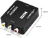 HDMI to RCA 1080P Converter Adapter, HDMI to AV 3RCA Composite Video Audio with USB Charge Cable (Black)