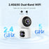 JAIOTlink 360 2.5k 2.4G/5G Indoor Pet Security Camera for Dog Cat, Pan Tilt Baby Monitor, Dual-Lens WiFi Camera