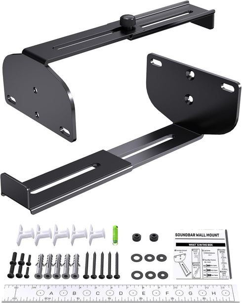jidinung Soundbar Wall Mount, All Metal Sound Bar Mounts Under TV for Samsung,
