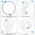 WELLMAKING 32 Inch (80cm) 5 1 Reflector Photography, Collapsible Light Reflector with Bag & tilt Adapter, in Handle