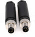 M8 4 Pin Male A Code Plug Industrial Circular Sensor Connector Aviation 8mm Waterproof IP67 Connector 2PCS