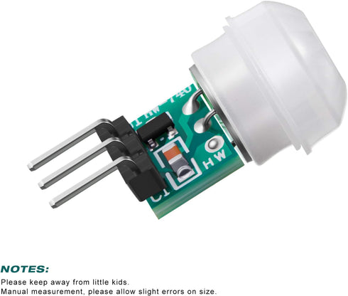 Weewooday 10 Am312 2.7v 12v Pieces Pir Sensor Mini Pir Motion Sensor Infrared Human Body Pyroelectric Infrared Motion