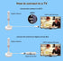 Chaowei Small Indoor Amplified HDTV Antenna with Signal Booster Amplifier - 2023 Digital TV Antenna with Magnetic Base,