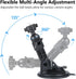 HSU 360/DJI 1/4-20 Car Suction Cup Mount for GoPro/Insta Osmo Action Camera, Car Window Holder with Ball Joint Thread