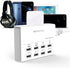 USB Charger, HITRENDS 8 Ports Charging Station 60W/12A Multi Port USB Charging Hub for Multiple Devices (5ft Cord, White)