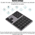 Bluetooth Numeric Keypad, 35Keys Ultra Thin Number Pad Bluetooth5.0 Rechargeable for Tablet for Windows for Laptop/Smartphone(Iron Gray)