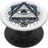 All Seeing All Knowing Eye Blue Evil Eye Pyramid Triangle by PopSockets, Swappable Grip for Phones & Tablets