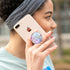 WUYULB Clear Crystal Glitter Collapsible Expanding Moblile Cell Phone Grip Stand Holder for Smartphones and Tablets