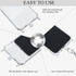 8 Pcs Phone Lanyard Patch, Universal Phone Tether with Metal Ring Compatible with Cellphone Pad