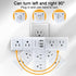 QINLIANF USB Outlet Extender Surge Protector, Multi Plug Power Strip with 3 USB Ports