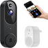 GridTera Smart Video Doorbell Camera Wireless, AI Human Detection and Instant Alerts, Night