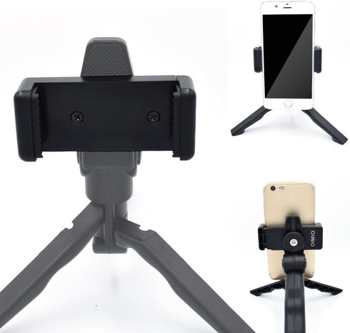 Universal Cell Phone Tripod Mount Adapter, OIMIO Phone Holder Clip for Monopod, Selfie Stick & More (2 Pack)