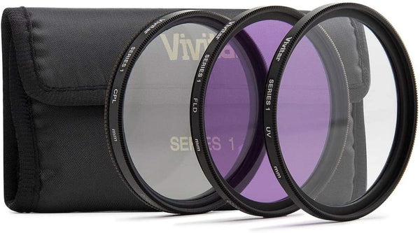 Vivitar 40.5mm 3-Piece Multi Coated Filter Kit UV+CPL+FLD