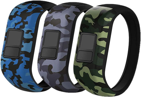 Replacement Bands Compatible with Garmin Vivofit jr/jr 2/3, Silicon Stretchy Watch Bands for Kids