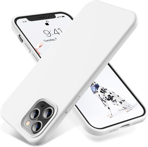 OTOFLY iPhone 12 Pro Max Case 6.7 inch (2020), Silky and Soft Touch Series, Premium Liquid Silicone Rubber Full-Body