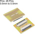 uxcell 0.5mm Pitch 26 Pin to 26 Pin Extension Connector Adapter for FFC FPC Cable