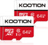 KOOTION 64GB Micro SD Card, 2 Pack, Micro SDXC Memory U1 Class 10 High Speed TF Flash Card