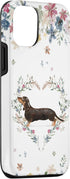 Dachshund Watercolor Art Phone Case for iPhone 14 Pro - Unique Illustrated Design, Perfect for Dog Lovers!