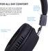 Kids Wired Headphones for School with Microphone, Lightweight Foldable Design for Boys and Girls (Black)