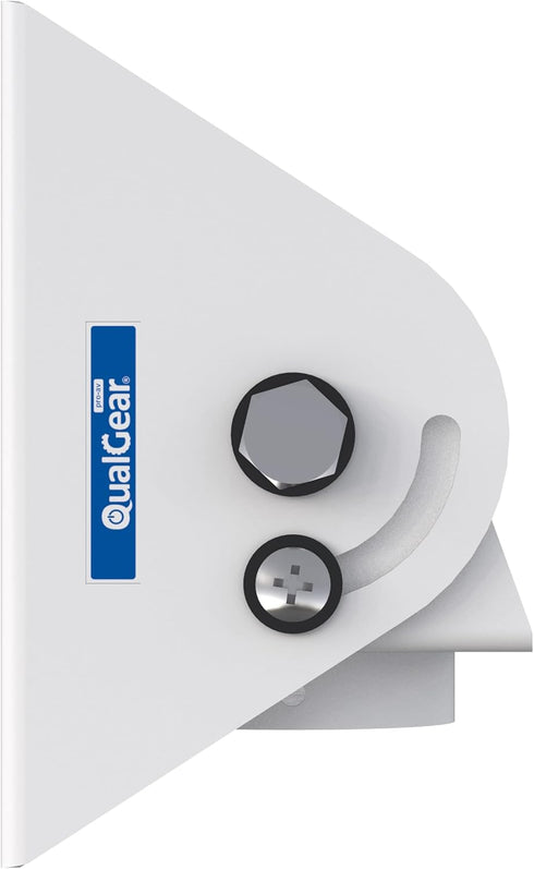 QG-PRO-PM-VCA-W Pro-AV Suspended Ceiling Adapter by QualGear, Adjustable Projector Accessory, White