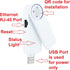WiFi to LAN Ethernet Adapter for Printer Smart TV Blu-Ray PlayStation Xbox Wired to Wi-Fi USB Powered Repeater Omnidirectional Antenna Foldable Access Point AP