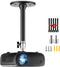 Mini Ceiling Projector Mount Bracket, Adjustable Tilt & Swivel Hanging Projector Holder Wall Mount for Mini Projector