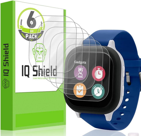 IQShield Screen Protector (6-Pack) Compatible with Verizon Gizmo Watch 2 - Anti-Bubble Clear TPU Film