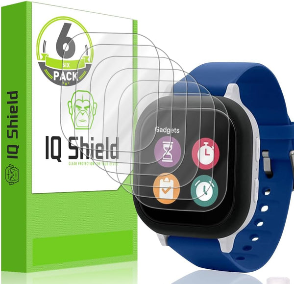 IQShield Screen Protector (6-Pack) Compatible with Verizon Gizmo Watch 2 - Anti-Bubble Clear TPU Film