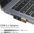 AuviPal 90 Degree USB 3.1 Adapter (2 Pack), Right and Left Angle USB A Male to Female Connector Extender